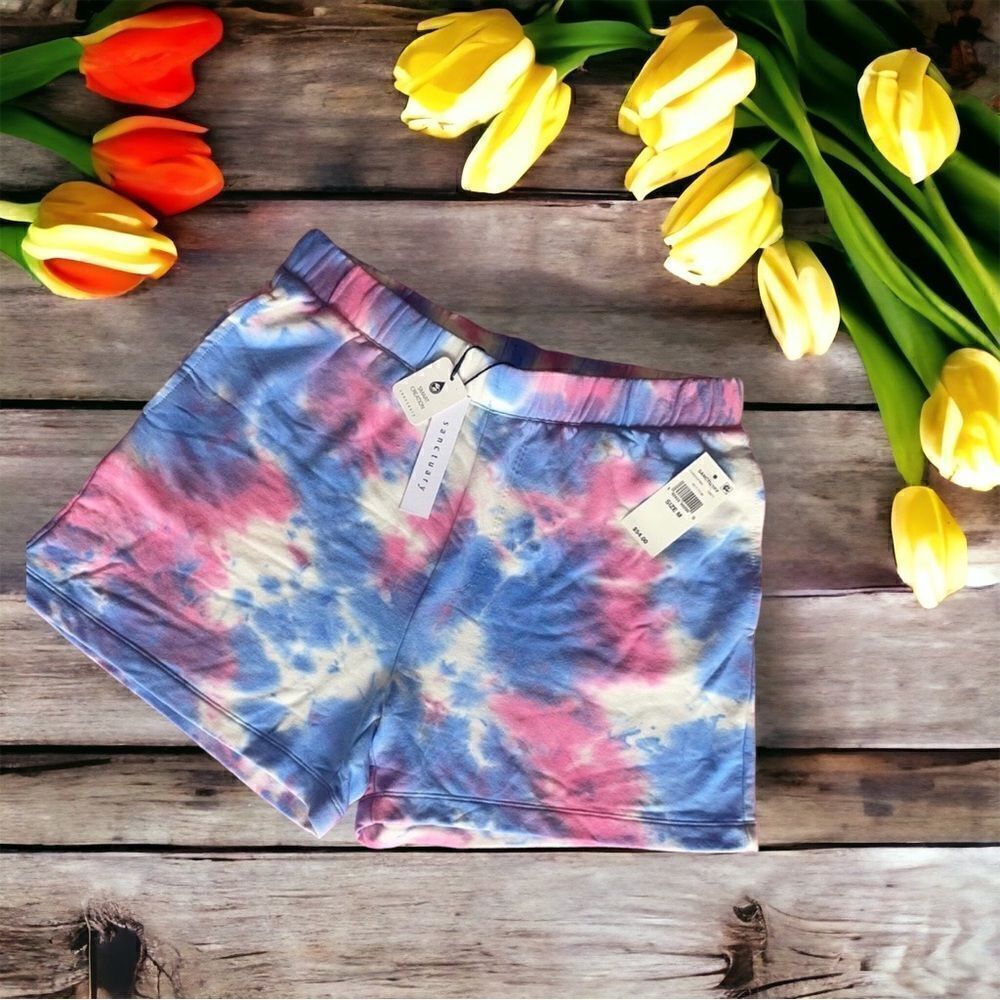 🌈 Sanctuary Sunsoaker Tie-Dyed Shorts Seamist Punch, M